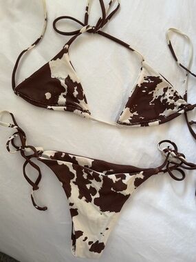 Miaou Kauai Cow Print Bikini